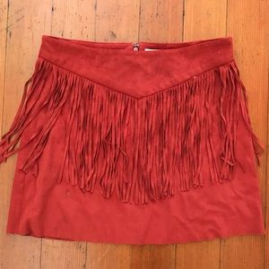 Suede Skirt
